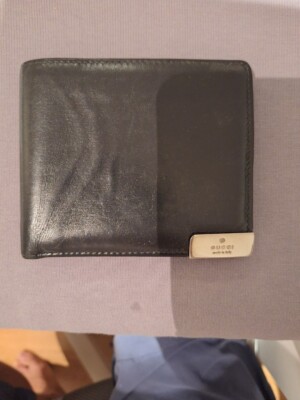 Gucci men wallet_Black leather