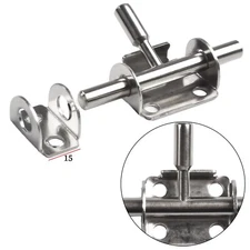 Office Door Latch Stainless Lock SLIDE LOCK  BOLT HASP DOOR GATE Safety Lock DI