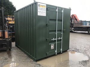 10 foot x 8 foot steel storage shipping container 10x8