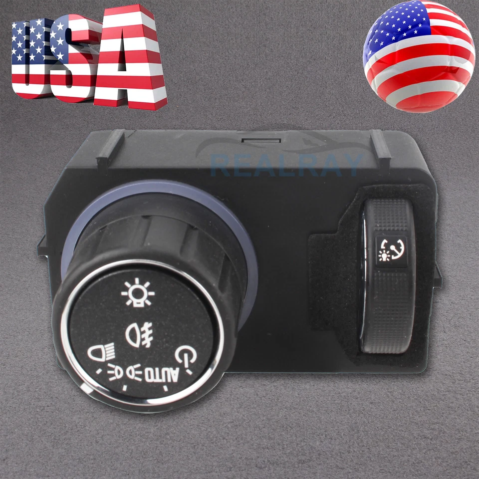 Headlight Fog Light Switch For 2015-20 Chevrolet Silverado 2500 3500HD 23187804  - Image 2 of 4