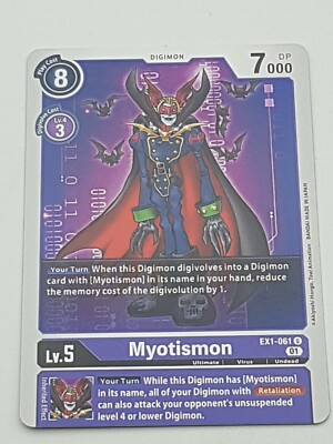 Digimon TCG Myotismon Uncommon NM
