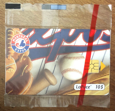 SCHÖNES KANADA MONTREAL EXPOS LAPUCE TELECARD TELECARTE PAY PHONE CARD KARTE