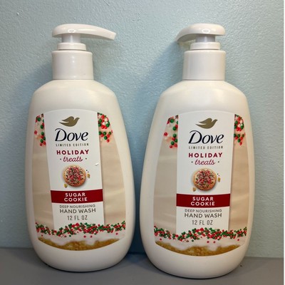 Dove Sugar Cookie Limited Edition Hand Wash Holiday Treats 12 oz x2