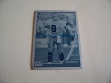 2007 TOPPS TOTAL FOOTBALL TONY ROMO, COWBOYS, CYAN PRINTING PRESS PLATE #d 1/1