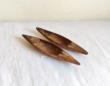 Vintage Primitive Old Wooden & Iron Sailboat Decorative Collectible Props I307