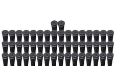 Majek Mens Tour Pro Black Midsize NO LOGO Golf Grips Bulk Pack - 50 PACK