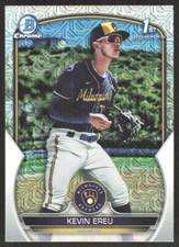 2023 4040B Bowman Chrome Prospects MOJO REFRACTOR Kevin Ereu Milwaukee Brewers