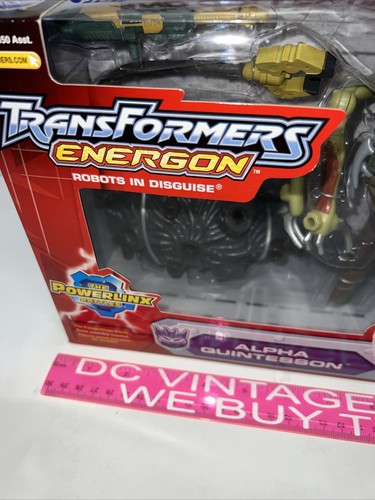 Year 2004 Transformers Energon The Powerlinx Battles 8" Figure ALPHA QUINTESSON - Picture 3 of 15