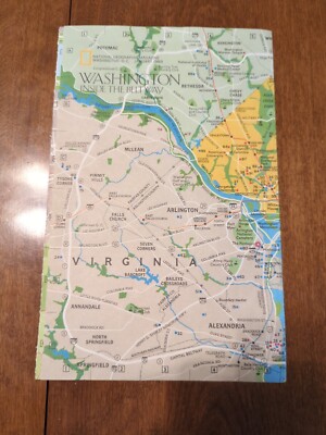 January 1983 Map from National Geographic Washington Inside the Beltway