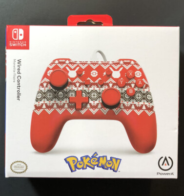 Official Nintendo Switch WIRED Controller [ Holiday Sweater Edition ] NEW