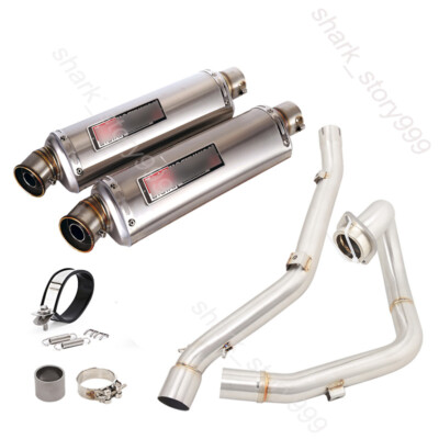 Exhaust System For Suzuki DRZ400 2000-2025 Muffler Escape Front Mid Header Pipe