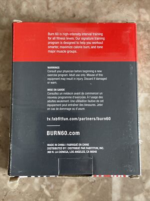 Burn 60 Set of Resistance Bands Exercise Training FabFitFun NEW