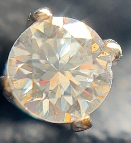 1/3 CT. Round Diamond Solitaire Earrings in 14KT White Gold SI2/I1 I to J 0.46g - Picture 22 of 22