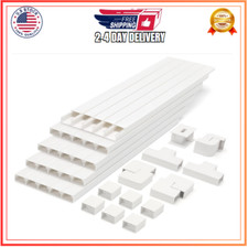 Cord Cover Raceway Kit 392.5 Inch Paintable Cable Concealer Wire Hider for Wall