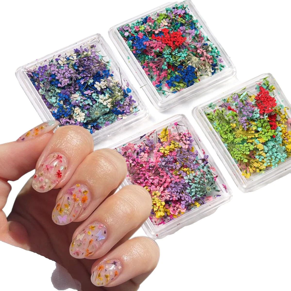 Flores de Papel Arte de uñas herramientas