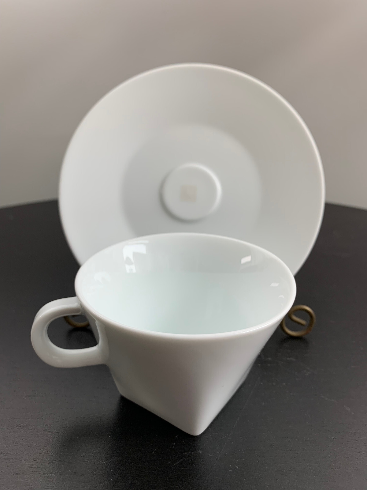Nespresso Coffee Cup & Saucer Set Big Game White Espresso Latte Cappuccino