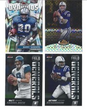 2024 Topps Finest 4 Card Veteran Insert LOT - Peyton Manning, Barry Sanders, AR