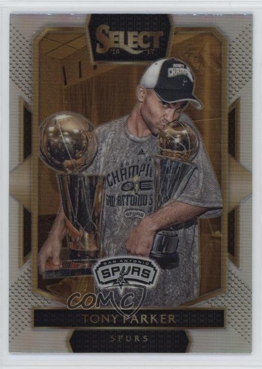 2016-17 Panini Select Courtside Silver Prizm Tony Parker #295 HOF 0b0g