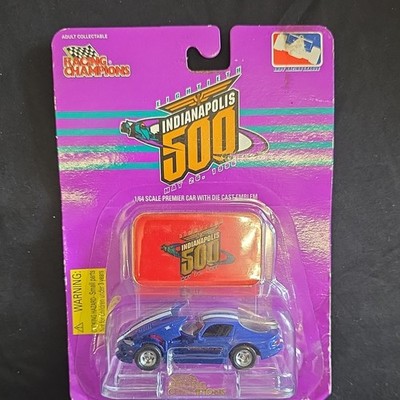Racing Champions Indianapolis 500 1996 Dodge Viper 1:64 Blue/White Diecast
