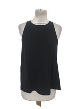 YMO Women's Motion Tie Tank Top Size XS Black Open Back Detail New