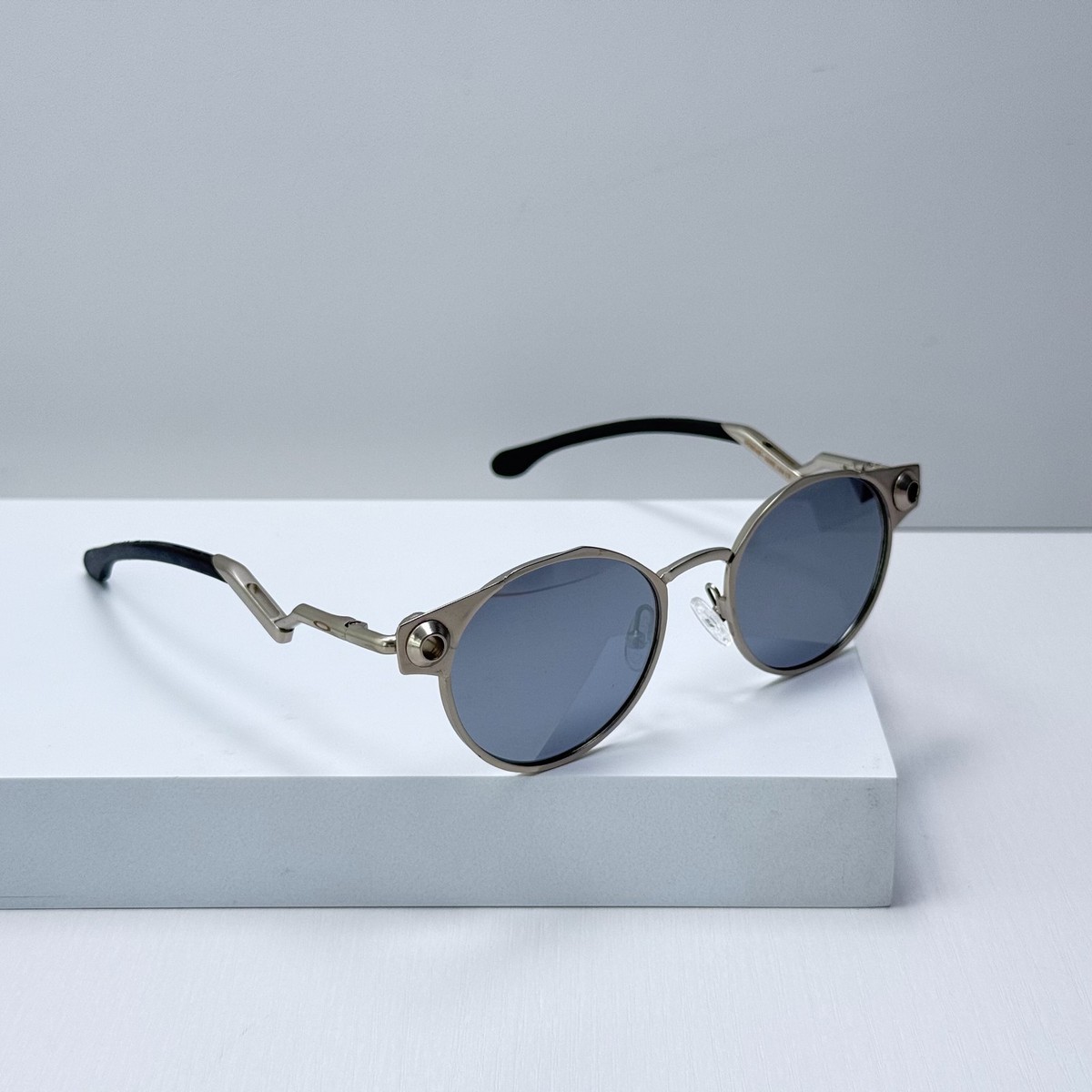Oakley Deadbolt OO6046 Satin Chrome Gray Lens Titanium Sunglasses