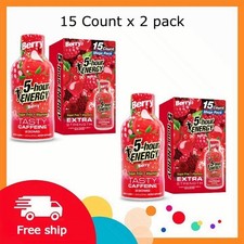 5-hour ENERGY Shot, Extra Strength, Berry, 15 Count x 2 pack