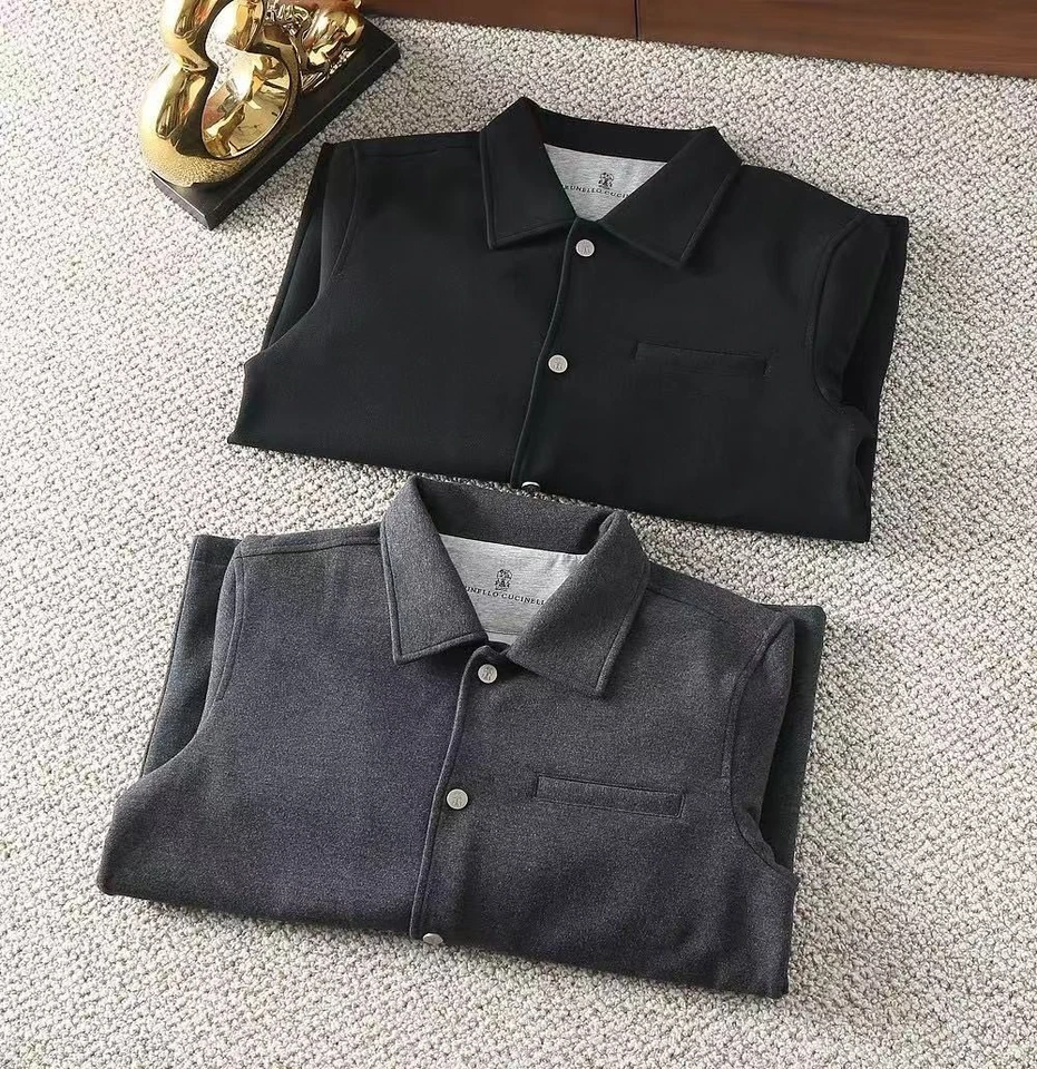 Brunello Cucinelli Hombres Abrigo Informal Regular Traje de Negocios Invierno Chaqueta Cálida Foto 2 de 4