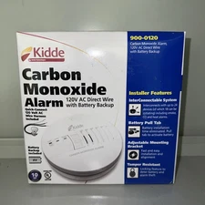 Kidde Carbon Monoxide Alarm 120 V Direct Wire Battery Backup 900-0120