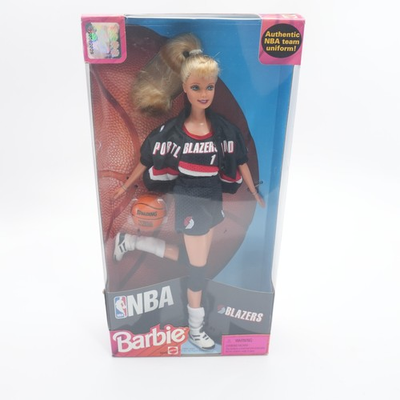 #ad Vintage Barbie NBA Portland Trailblazers Basketball 1998 Mattel 20720 $35.95