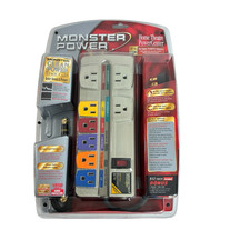 Monster Power Home Theatre Power Center HT700 8 Outlet Surge Protection NIB NEW