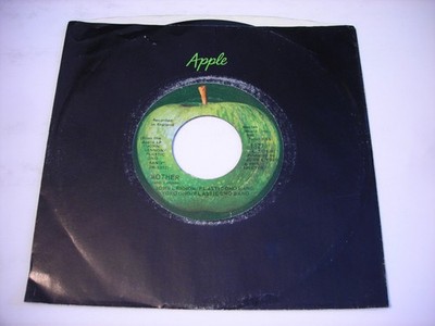 w SLEEVE John Lennon Plastic Ono Band Mother / Why 1970 Stereo 45rpm