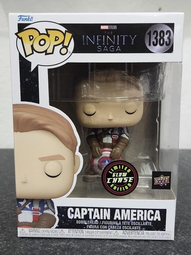Funko Pop! Marvel - Captain America #1383 Upper Deck Glow Chase Limited Edition