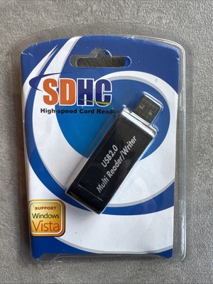 SDHC High Speed Kartenleser USB 2.0 Windows Vista Neu Versiegelt