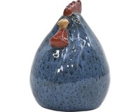 Dekofigur Huhn Lafiora H 24 Cm Keramik Blau