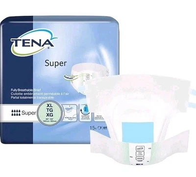 Tena ProSkin Super Incontinence Briefs Size XL Overnight 68011 15 Pack - Imagen 1 de 4