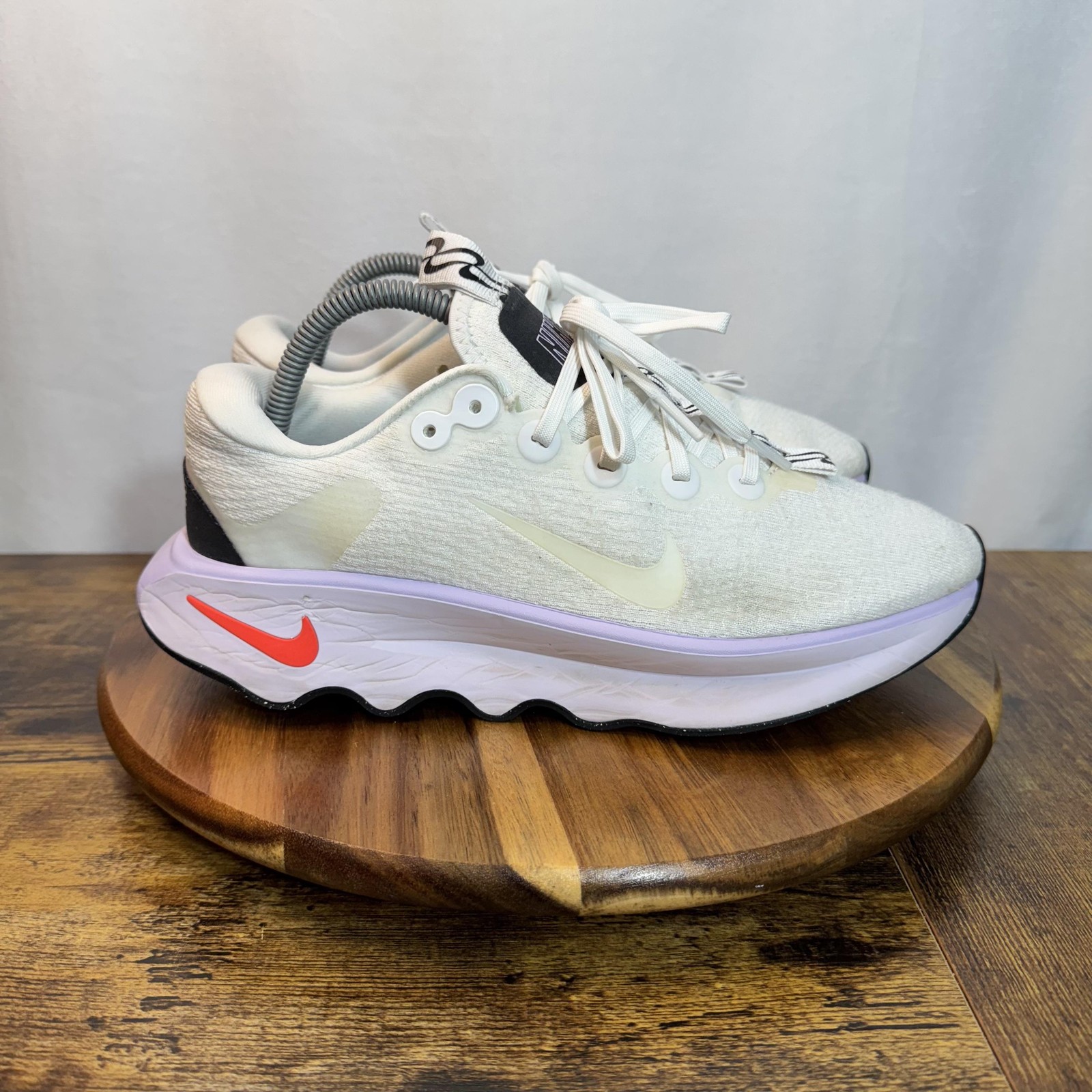 Nike Running Shoes Womens Size 9.5 White Purple Red Athletic DV1238-101 Sneaker