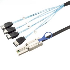 MINI SAS HD SFF-8088 26P to 4X E-SATA 7P female hard drive connection cable