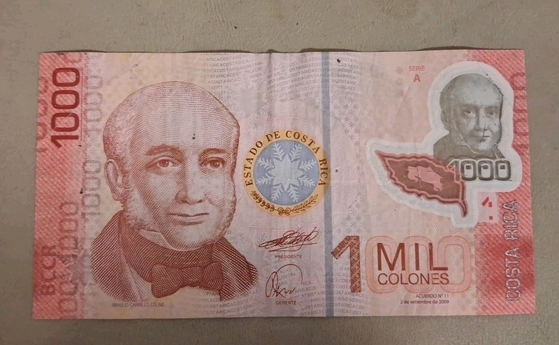 2009 Costa Rica 1000 Colones Note