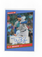 2020 Panini Donruss - Retro 1986 Signatures T.J. Zeuch #86S-TZ (AU, RC)
