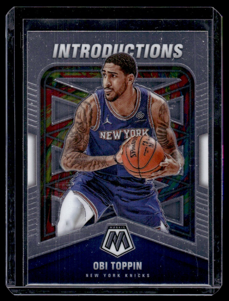 2020-21 Panini Mosaic Introductions Obi Toppin New York Knicks #6