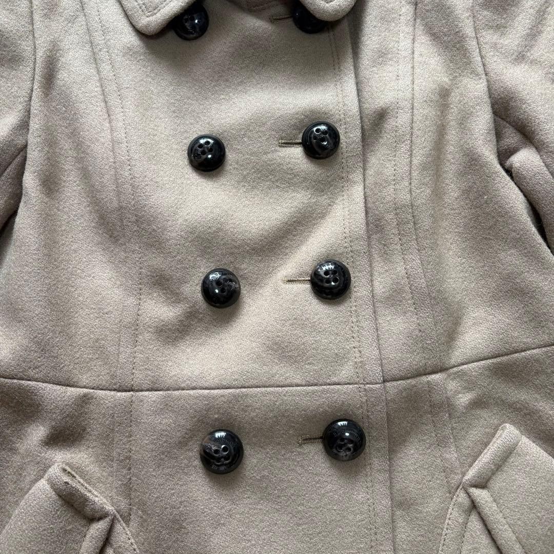Burberry Blue Label Peacoat Beige Wool With Nova Check Pattern Size 36 For Women thumbnail 17