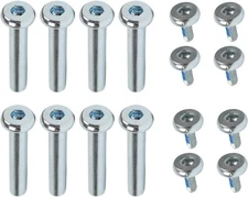 Dime Bag Hardware Inline Skate Axles 8-Pack 30mm Replacement Nuts and 