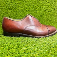 Johnston & Murphy Flynch Mens Size 8.5 Brown Classic Cap Toe Dress Oxford Shoes