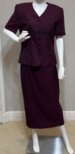 KASPER A.S.L Dress Set 2 PC Blouse Skirt Pink Both Size 10