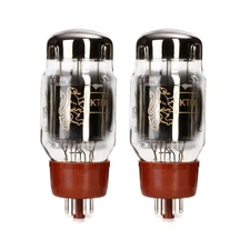 New Current Matched Pair (2) Reissue Genalex Gold Lion KT66 6L6 Vacuum Tubes