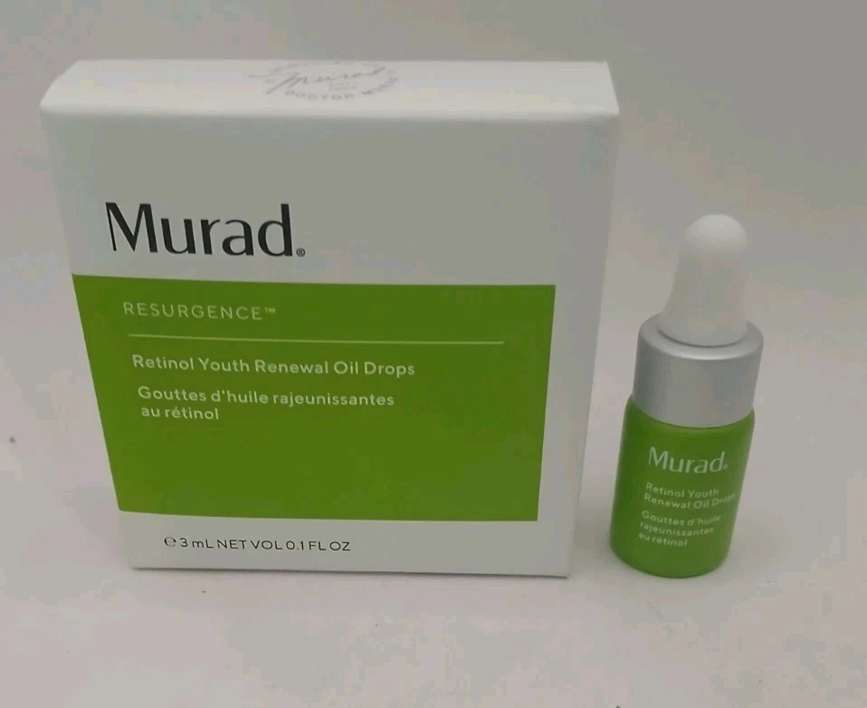 3 × Murad Resurgence Retinol Youth Renewal Oil Drops 0.1oz 3mL Travel Size  - Image 2 of 4