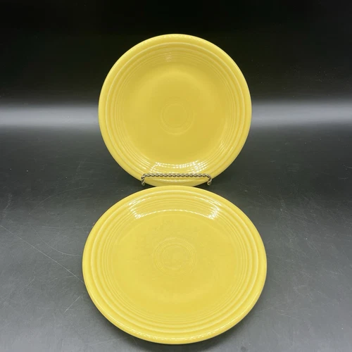 Fiesta Sunflower Salad/Bread Plate 7” Fiestaware- Set Of 2