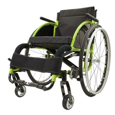 Aluminum Foldable Lightweight Adult Sport Wheelchair, 24"Quick Release Rear Whee