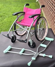 OG Our Generation Doll, Wheelchair  Crutches Medical for 18" American Girl Doll