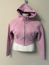 Lululemon 2024 Suba Full Zip Cropped Hoodie size 8 Pink excellent